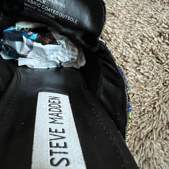 Steve Madden Revolt Fabric Slide On Open Back Shoe Sandal . - Picture 13 of 13